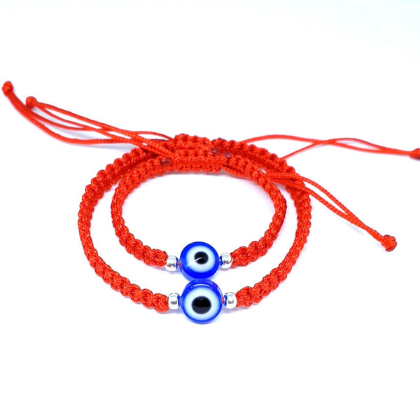 Evil Eye Bracelet Baby Bracelet Protection Bracelet red String Bracelet Mommy and Me Set of 2 - Davihappyshop