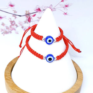 Evil Eye Bracelet Baby Bracelet Protection Bracelet red String Bracelet Mommy and Me Set of 2 - Davihappyshop