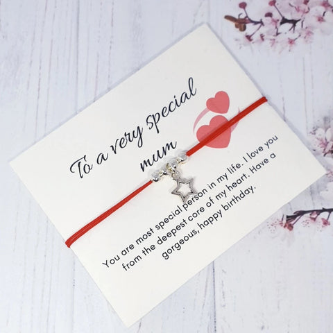 Wish bracelets Friendship Mum  Birthday friendship wish bracelets Mum Gift - Davihappyshop