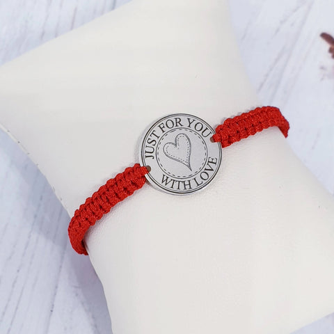 Handmade Bracelets With 16mm Coin Silver 925 Just for You  . - Davihappyshop