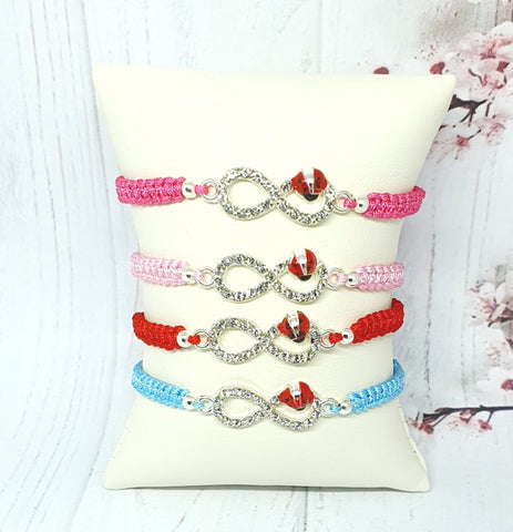 Handmade Bracelet, Girls Kids Fashion, Infinity Charm, kids jewellery,kids gift - Davihappyshop