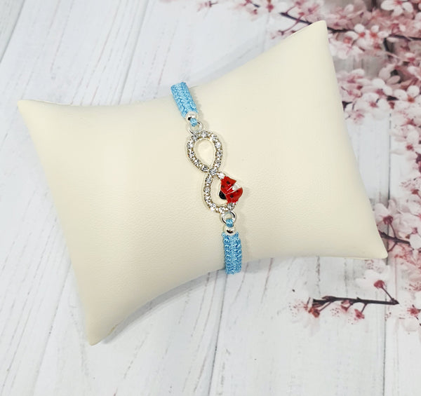 Handmade Bracelet, Girls Kids Fashion, Infinity Charm, kids jewellery,kids gift - Davihappyshop