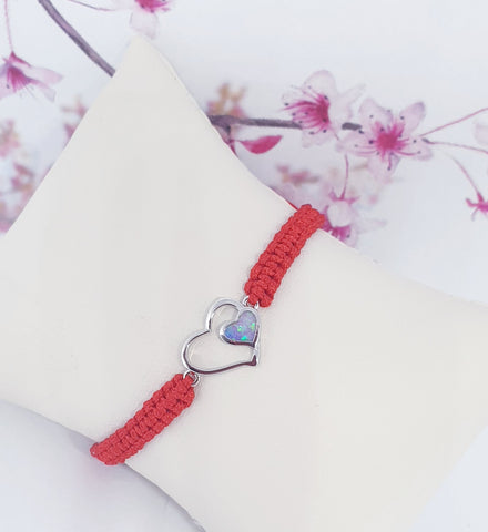 Friendship bracelet heart bracelet handmade gift for friend friendship gifts - Davihappyshop
