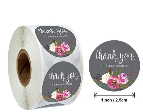 Thank You Stickers Labels Stickers Round Stickers Thank You For Supporting My Small Business - Davihappyshop