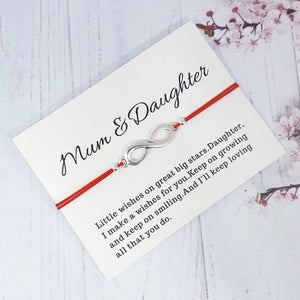 Wish bracelets Friendship Mother& Daughter Birthday, Christmas Gift - Davihappyshop