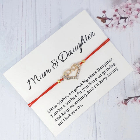 Wish bracelets Friendship Mother& Daughter Birthday, Christmas Gift - Davihappyshop