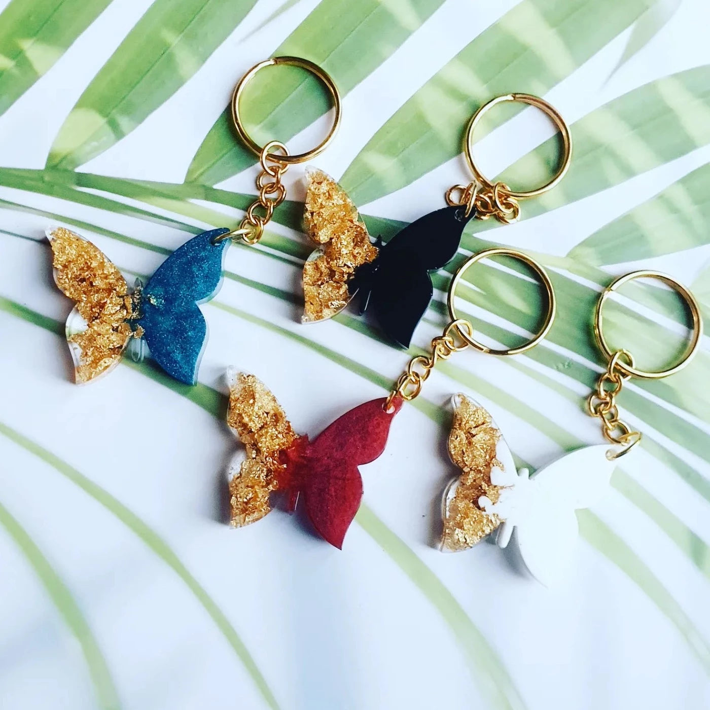 Butterfly keyring discount