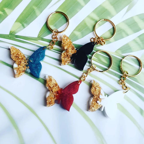 Handmade Resin Butterfly,Keyring Gift, Gifts Ideas, Women Accessories