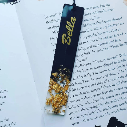 Personalised Resin Bookmark ,Personalised Gift,Name Bookmark,Book lover gift