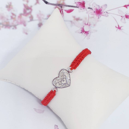 Friendship bracelet heart bracelet handmade gift for friend friendship gifts - Davihappyshop