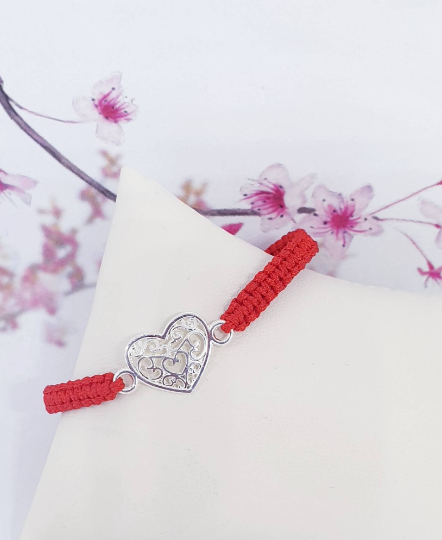Friendship bracelet heart bracelet handmade gift for friend friendship gifts - Davihappyshop