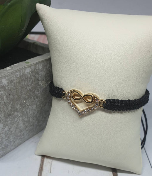 Woven bracelet,Handmade friendship bracelet,Friendship Bracelet,Heart Charm Birthday Gift - Davihappyshop