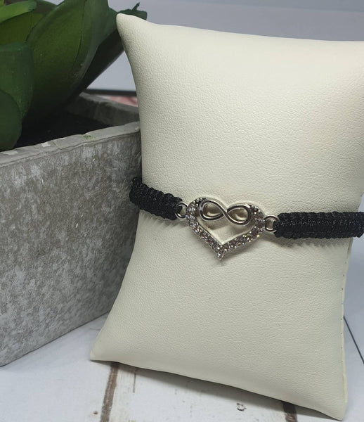Woven bracelet,Handmade friendship bracelet,Friendship Bracelet,Heart Charm Birthday Gift - Davihappyshop