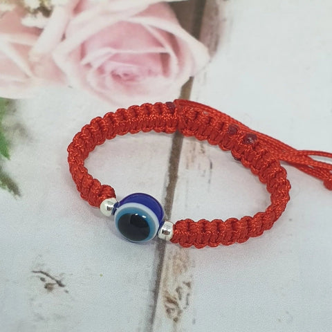 Evil eye bracele,red string bracelet,handmade baby bracelet,baby birthday gift - Davihappyshop