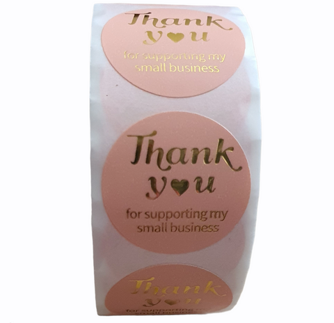 Thank You Stickers Labels Stickers Round Stickers Thank You For Supporting My Small Business