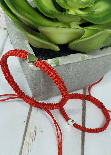 Handmade Bracelets Red Nylon Cord Friendship,Baby Red Nylon Cord Family Bracelets - Davihappyshop
